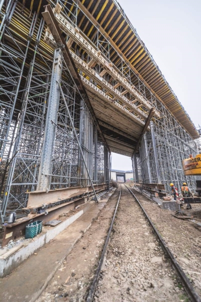 Systemy NOE na budowie wiaduktu na S7